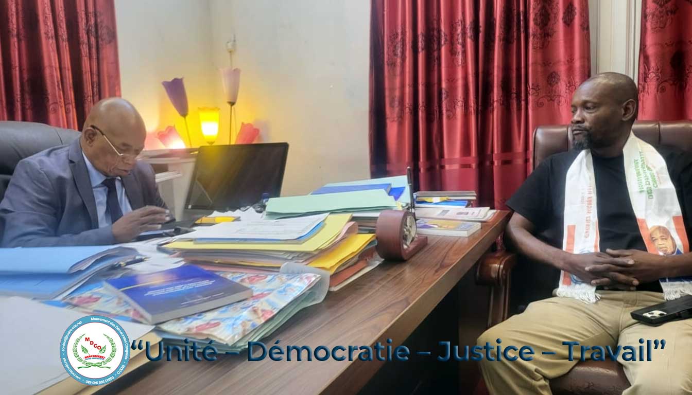 AUDIENCE AU SOMMET : L'INGÉNIEUR MAKUALA PITCHOU REÇU PAR LE PRÉSIDENT NATIONAL GABRIEL MOKIA