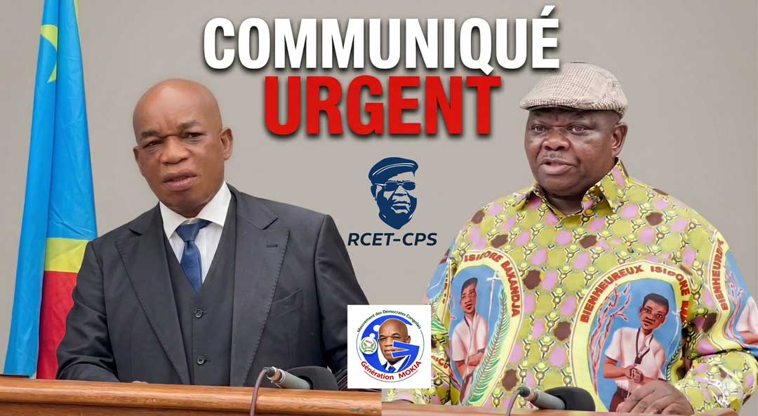 Urgence politique en RDC : Le RCET-CPS avance son point de presse à ce mardi sous l'égide de Lisanga Bonganga
