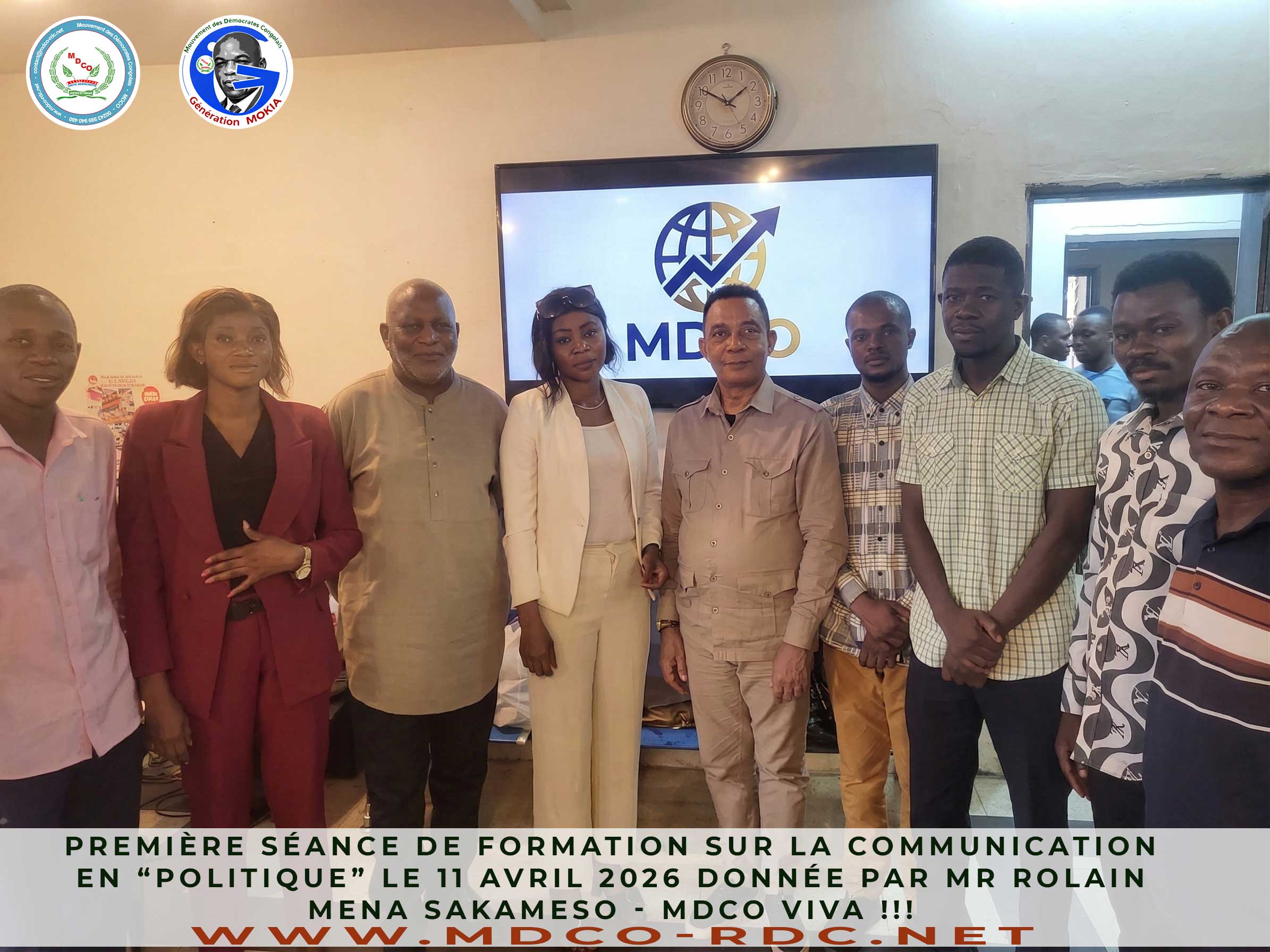 Communication Politique : Le MDCO Renforce les Capacités de ses Cadres à Kinshasa